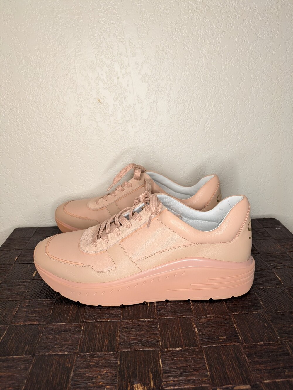 Stuart Weitzman Jaqi Platform Sneakers - Poudre Pink (Size 9 / 39.5) - Picture 8 of 15